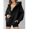 imageANRABESS Womens Zip Up Hoodies Oversized Sweatshirt Long Sleeve Fleece Jackets Coat Workout Y2K Outfits 2025 Fall TrendyBlack
