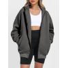 imageANRABESS Womens Zip Up Hoodies Oversized Sweatshirt Long Sleeve Fleece Jackets Coat Workout Y2K Outfits 2025 Fall TrendyDeep Grey
