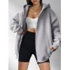 imageANRABESS Womens Zip Up Hoodies Oversized Sweatshirt Long Sleeve Fleece Jackets Coat Workout Y2K Outfits 2025 Fall TrendyGrey