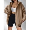 imageANRABESS Womens Zip Up Hoodies Oversized Sweatshirt Long Sleeve Fleece Jackets Coat Workout Y2K Outfits 2025 Fall TrendyLight Brown