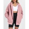 imageANRABESS Womens Zip Up Hoodies Oversized Sweatshirt Long Sleeve Fleece Jackets Coat Workout Y2K Outfits 2025 Fall TrendyLight Pink