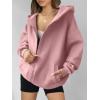 imageANRABESS Womens Zip Up Hoodies Oversized Sweatshirt Long Sleeve Fleece Jackets Coat Workout Y2K Outfits 2025 Fall TrendyLight Pink