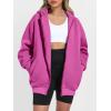imageANRABESS Womens Zip Up Hoodies Oversized Sweatshirt Long Sleeve Fleece Jackets Coat Workout Y2K Outfits 2025 Fall TrendyPink