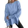 imageANRABESS Women Oversized Sweatshirts Thumbhole Long Sleeve Hoodies Shirts 2025 Fall Side Slit Pullover Top Teen Y2k OutfitsBlue