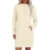 imageANRABESS Womens Sweatshirt Dress Long Sleeve Hoodies Mini Dresses Fleece Casual Hoodie with Pockets 2025 Fall FashionYellow