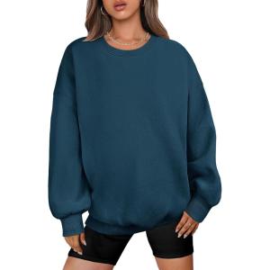 imageANRABESS Oversized Sweatshirt for Women Crewneck Y2K Hoodies Fleece Casual Comfy Pullover Top Fall Outfits Clothes 2025Deep Blue