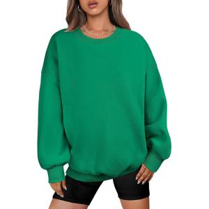 imageANRABESS Oversized Sweatshirt for Women Crewneck Y2K Hoodies Fleece Casual Comfy Pullover Top Fall Outfits Clothes 2025Grass