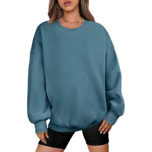imageANRABESS Oversized Sweatshirt for Women Crewneck Y2K Hoodies Fleece Casual Comfy Pullover Top Fall Outfits Clothes 2025Lake Blue
