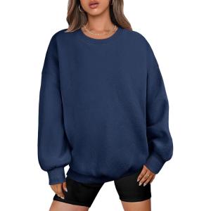 imageANRABESS Oversized Sweatshirt for Women Crewneck Y2K Hoodies Fleece Casual Comfy Pullover Top Fall Outfits Clothes 2025Navy Blue