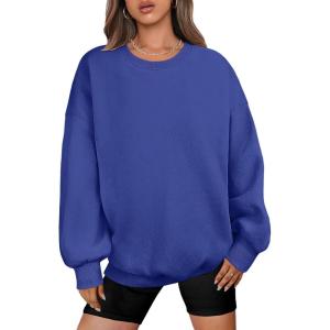 imageANRABESS Oversized Sweatshirt for Women Crewneck Y2K Hoodies Fleece Casual Comfy Pullover Top Fall Outfits Clothes 2025Royal Blue