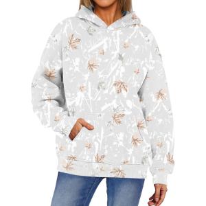 imageANRABESS Women Camo Hoodies Long Sleeve Maple Leaf Print Fleece Oversized Casual Pullover Sweatshirt 2025 Fall Preppy ClothesGrey