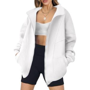 imageANRABESS Womens Oversized Full Zip Up Sweatshirts Jacket 2025 Fall Fleece Long Sleeve Hoodies OutfitsWhite
