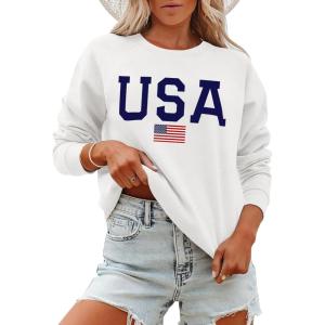 imageANRABESS Womens Oversized Sweatshirts Crewneck Long Sleeve Pullover Hoodies Graphic Cute Teen Girls Clothes 2025 Fall OutfitsWhite  Flag