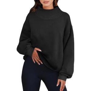 imageANRABESS Womens Oversized Sweatshirts Turtleneck Pullover Long Sleeve Hoodies Tops 2025 Fall Fashion Preppy OutfitsBlack