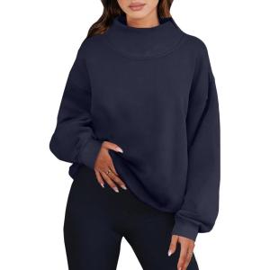 imageANRABESS Womens Oversized Sweatshirts Turtleneck Pullover Long Sleeve Hoodies Tops 2025 Fall Fashion Preppy OutfitsNavy Blue