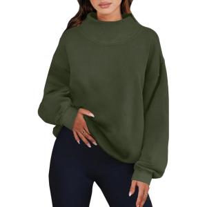 imageANRABESS Womens Oversized Sweatshirts Turtleneck Pullover Long Sleeve Hoodies Tops 2025 Fall Fashion Preppy OutfitsOlive