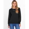 imageANRABESS Sweater for Women Long Sleeve Crewneck 2025 Fall Winter Soft Loose Fit Basic Knit Pullover Sweaters Top OutfitsBlack