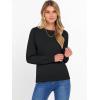 imageANRABESS Sweater for Women Long Sleeve Crewneck 2025 Fall Winter Soft Loose Fit Basic Knit Pullover Sweaters Top OutfitsBlack