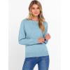 imageANRABESS Sweater for Women Long Sleeve Crewneck 2025 Fall Winter Soft Loose Fit Basic Knit Pullover Sweaters Top OutfitsLight Blue