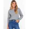imageANRABESS Sweater for Women Long Sleeve Crewneck 2025 Fall Winter Soft Loose Fit Basic Knit Pullover Sweaters Top OutfitsLight Gray