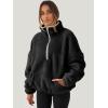 imageANRABESS Sweatshirt for Women Zip Up Hoodies Cropped Pullover Fleece Hooded Sherpa Sweaters Tops 2025 Fall Winter ClothesBlack