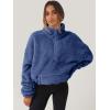imageANRABESS Sweatshirt for Women Zip Up Hoodies Cropped Pullover Fleece Hooded Sherpa Sweaters Tops 2025 Fall Winter ClothesDeep Blue
