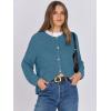 imageANRABESS Women Cardigan Sweater Dressy Casual Classic Long Sleeve Crew Neck Button Down Tweed Knit Jacket 2025 Fall OutfitsLake