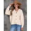 imageANRABESS Women Cardigan Sweaters 2024 Fall Oversized Button Open Front Knit Lightweight Cardigans Fall Outfits OuterwearBeige