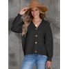 imageANRABESS Women Cardigan Sweaters 2024 Fall Oversized Button Open Front Knit Lightweight Cardigans Fall Outfits OuterwearBlack