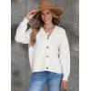 imageANRABESS Women Cardigan Sweaters 2024 Fall Oversized Button Open Front Knit Lightweight Cardigans Fall Outfits OuterwearWhite