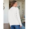 imageANRABESS Women Casual Long Sleeve Mock Funnel Neck Knit Pullover Sweater Top 2025 Fall Fashion Outfits with Exposed SeamCream White