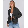 imageANRABESS Women Jackets Sweaters Long Sleeve Open Front Loose Lightweight Knit Cropped Cardigan 2025 Fall Trendy CoatsBlack