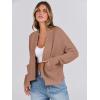 imageANRABESS Women Jackets Sweaters Long Sleeve Open Front Loose Lightweight Knit Cropped Cardigan 2025 Fall Trendy CoatsCamel