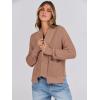 imageANRABESS Women Jackets Sweaters Long Sleeve Open Front Loose Lightweight Knit Cropped Cardigan 2025 Fall Trendy CoatsCamel