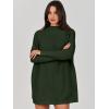imageANRABESS Women Oversized Casual Loose Turtleneck Long Sleeve Slouchy Baggy Knit Tunic Sweaters Pullover 2025 Fall OutfitsArmy Green