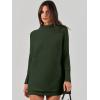 imageANRABESS Women Oversized Casual Loose Turtleneck Long Sleeve Slouchy Baggy Knit Tunic Sweaters Pullover 2025 Fall OutfitsArmy Green