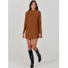 imageANRABESS Women Oversized Casual Loose Turtleneck Long Sleeve Slouchy Baggy Knit Tunic Sweaters Pullover 2025 Fall OutfitsBrown