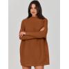 imageANRABESS Women Oversized Casual Loose Turtleneck Long Sleeve Slouchy Baggy Knit Tunic Sweaters Pullover 2025 Fall OutfitsBrown