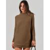 imageANRABESS Women Oversized Casual Loose Turtleneck Long Sleeve Slouchy Baggy Knit Tunic Sweaters Pullover 2025 Fall OutfitsCoffee