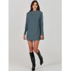 imageANRABESS Women Oversized Casual Loose Turtleneck Long Sleeve Slouchy Baggy Knit Tunic Sweaters Pullover 2025 Fall OutfitsNavy Blue