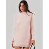 imageANRABESS Women Oversized Casual Loose Turtleneck Long Sleeve Slouchy Baggy Knit Tunic Sweaters Pullover 2025 Fall OutfitsPink