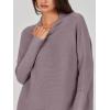 imageANRABESS Women Oversized Casual Loose Turtleneck Long Sleeve Slouchy Baggy Knit Tunic Sweaters Pullover 2025 Fall OutfitsPurple