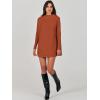 imageANRABESS Women Oversized Casual Loose Turtleneck Long Sleeve Slouchy Baggy Knit Tunic Sweaters Pullover 2025 Fall OutfitsRust