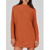 imageANRABESS Women Oversized Casual Loose Turtleneck Long Sleeve Slouchy Baggy Knit Tunic Sweaters Pullover 2025 Fall OutfitsRust Orange