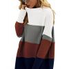 imageANRABESS Women Oversized Casual Loose Turtleneck Long Sleeve Slouchy Baggy Knit Tunic Sweaters Pullover 2025 Fall OutfitsWhite Gray