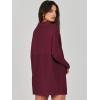 imageANRABESS Women Oversized Casual Loose Turtleneck Long Sleeve Slouchy Baggy Knit Tunic Sweaters Pullover 2025 Fall OutfitsWine Red