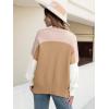 imageANRABESS Women Oversized Sweaters Batwing Long Sleeve 2025 Fall Outfits Crewneck Casual Knit Side Slit Fashion Pullover TopColorblock Pink