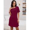 imageANRABESS Women Short Sleeve Sleep Night Shirts Comfy Nightgowns Ribbed Pajamas House Sweater Dress 2025 Fall SleepwearBurgundy