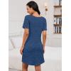 imageANRABESS Women Short Sleeve Sleep Night Shirts Comfy Nightgowns Ribbed Pajamas House Sweater Dress 2025 Fall SleepwearDark Blue