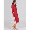 imageANRABESS Womens 2 Piece Outfits Sweater Dresses Set Midi Skirt Sets Long Sleeve Crop Top Bodycon Ribbed Knit Dress 2025 FallRed